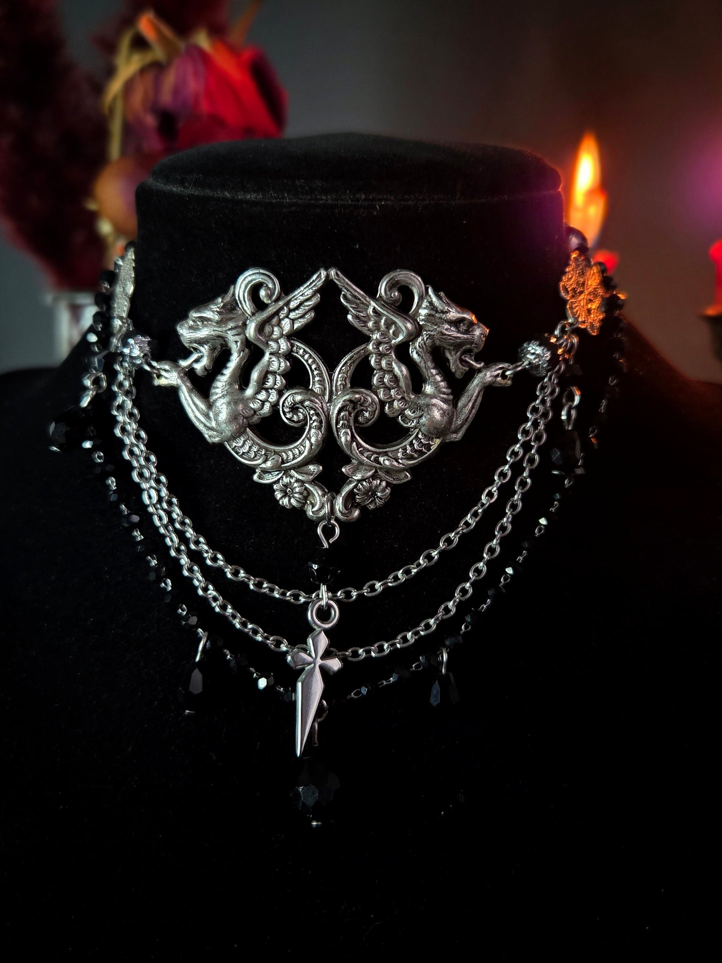 Protector - Gargoyle chimera necklace