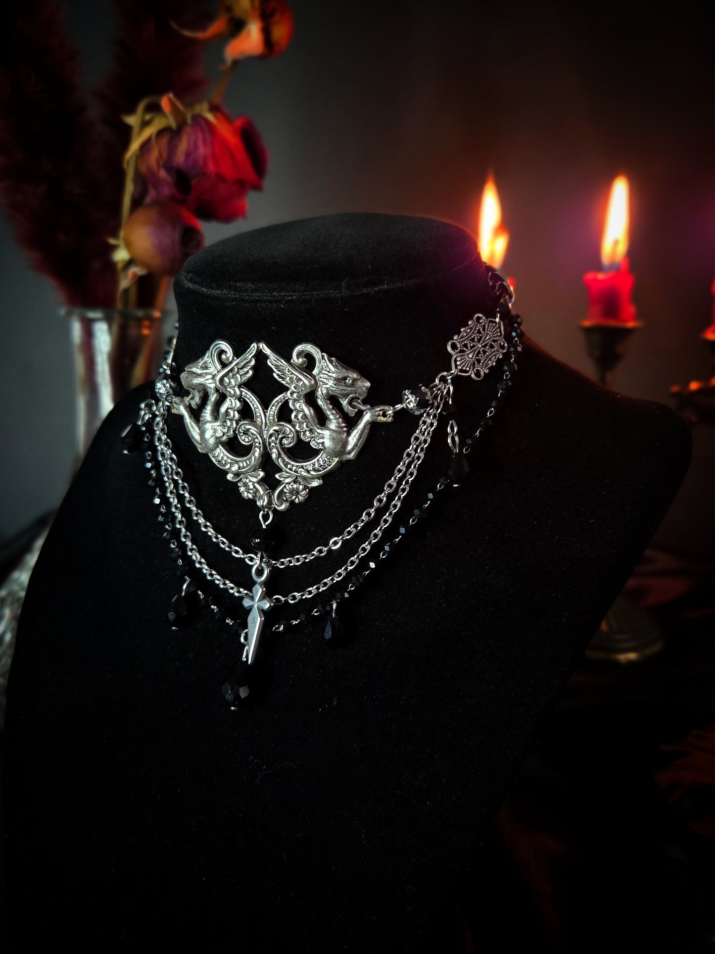 Protector - Gargoyle chimera necklace
