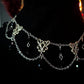 Midnight Veil - Black cascade necklace