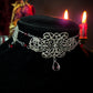 The enchantress - Red filigree necklace