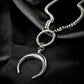 ECLIPSE chunky moon necklace