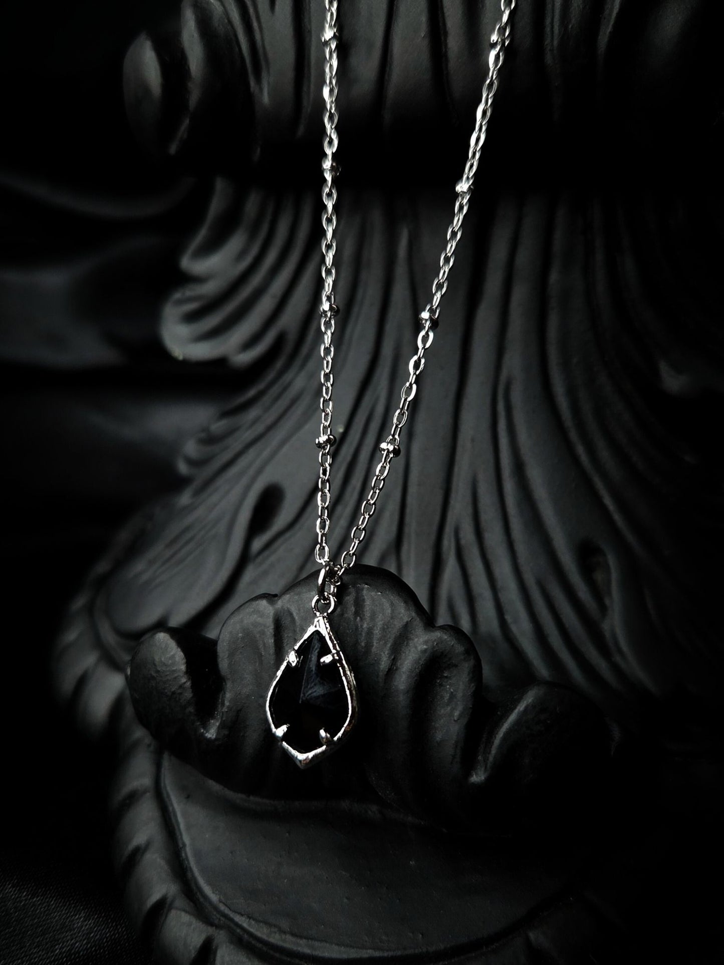 SPELL black gem necklace