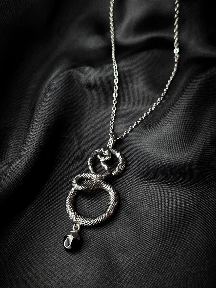 SLITHER snake necklace