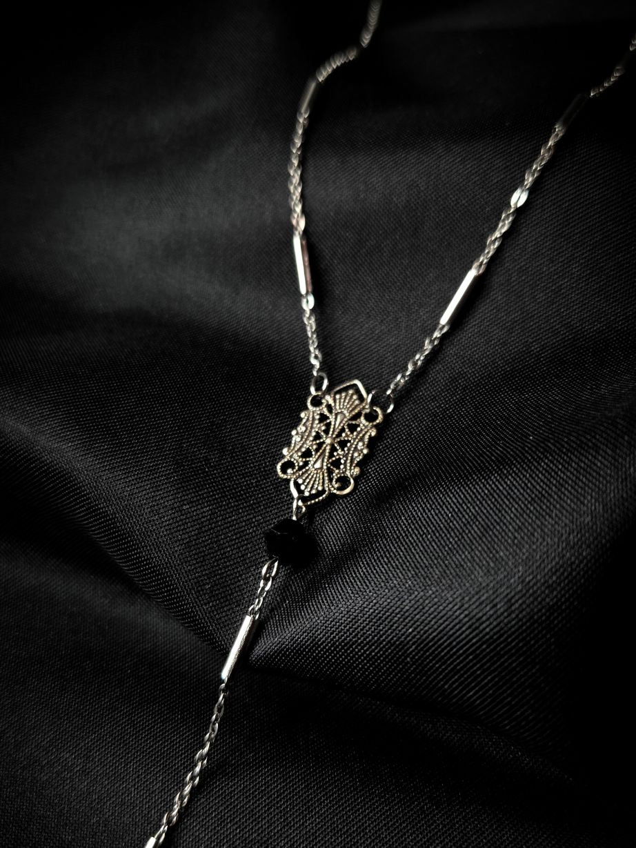 ORACLE rosary spike necklace