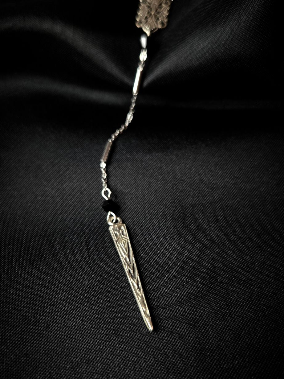 ORACLE rosary spike necklace