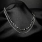CRYPTIC double layer gem choker