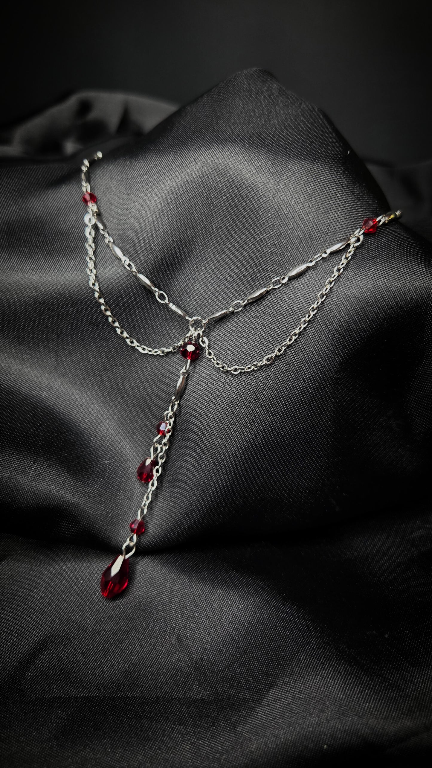 MARKED blood drip necklace