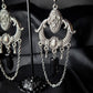 GODDESS Gothic onyx chandelier earrings