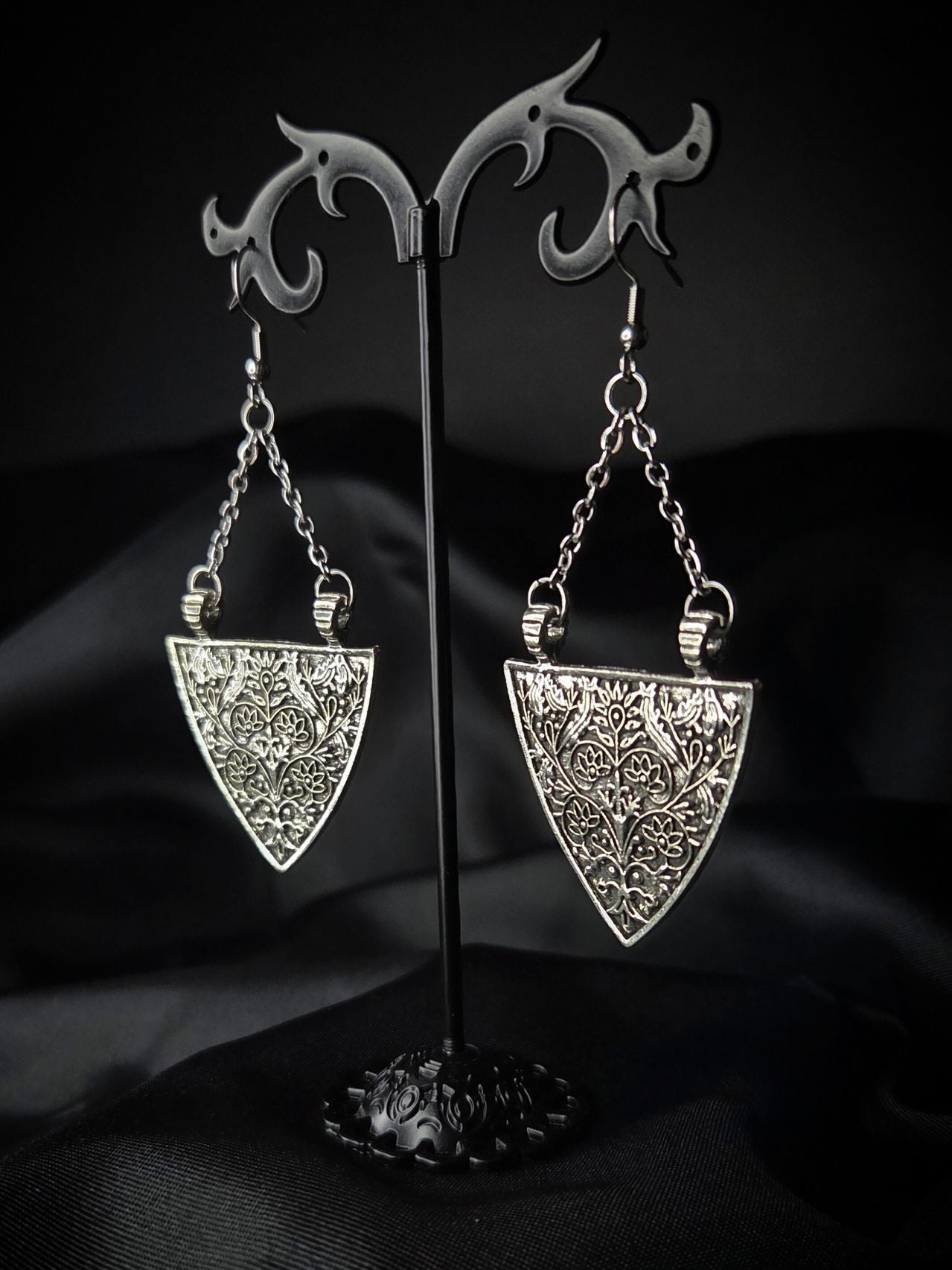 SHIELD medieval filigree earrings