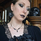 TENEBRAE Black filigree earrings