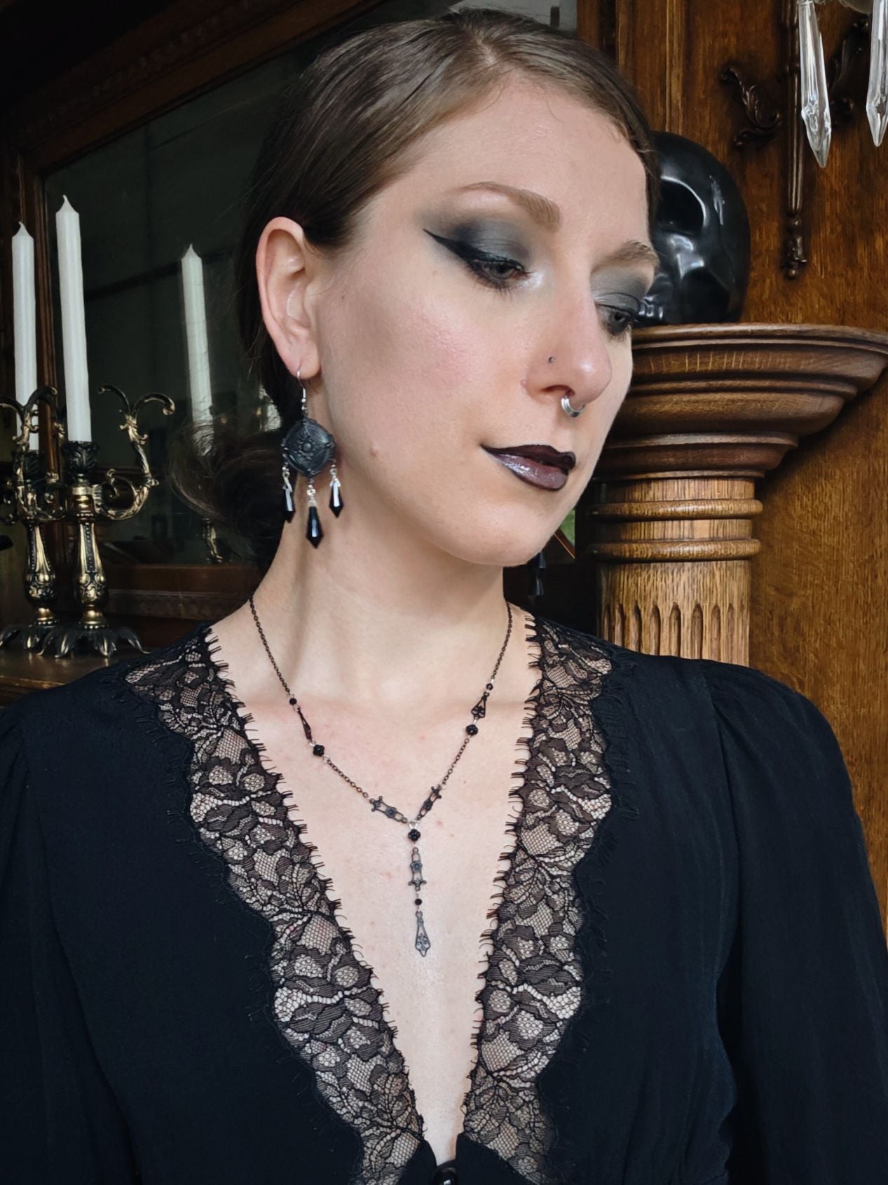 ELEGY Black filigree rosary
