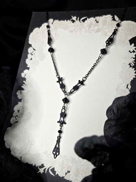 ELEGY Black filigree rosary