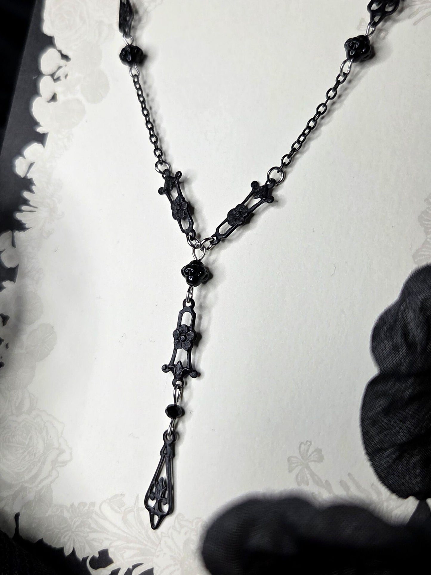 ELEGY Black filigree rosary