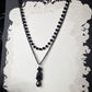 LAMENT Double rose necklace