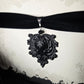 TENEBRAE Black filigree choker