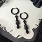 LAMENT Rose crystal earrings