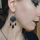 MEMENTO Chandelier crystal earrings