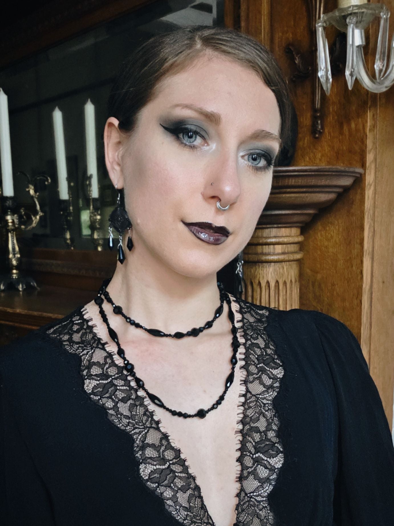 MEMENTO Long crystal necklace