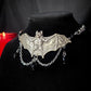 Large bat necklace - Black