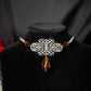 Amber filigree necklace