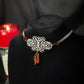 Amber filigree necklace