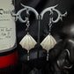Bat wing earrings - Black