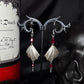 Bat wing earrings - Red