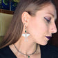NOCTURNA Moth earrings -green