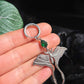 NOCTURNA Moth earrings -green