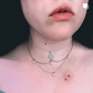 VEIL draped pearl necklace