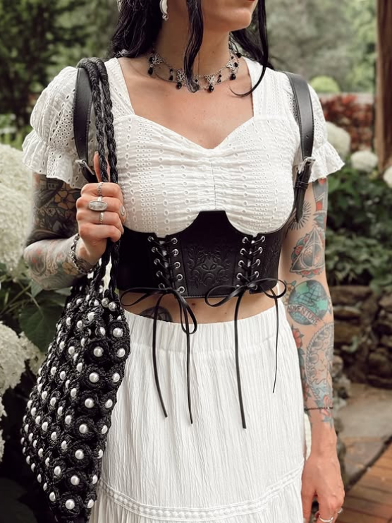 Midnight Veil - Black cascade necklace