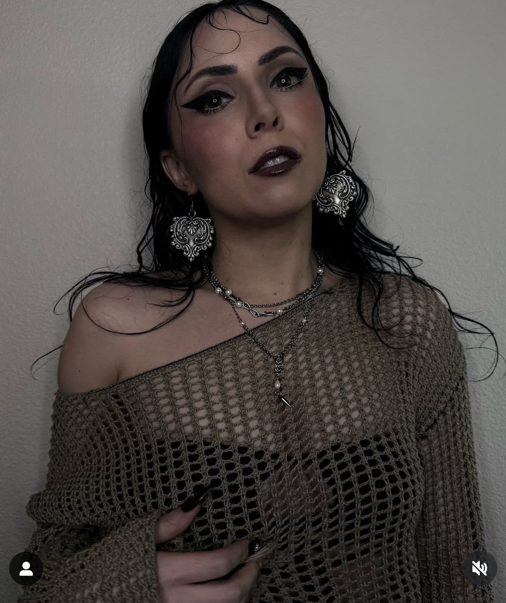 INFINITY - Long pearl chain necklace 1 left