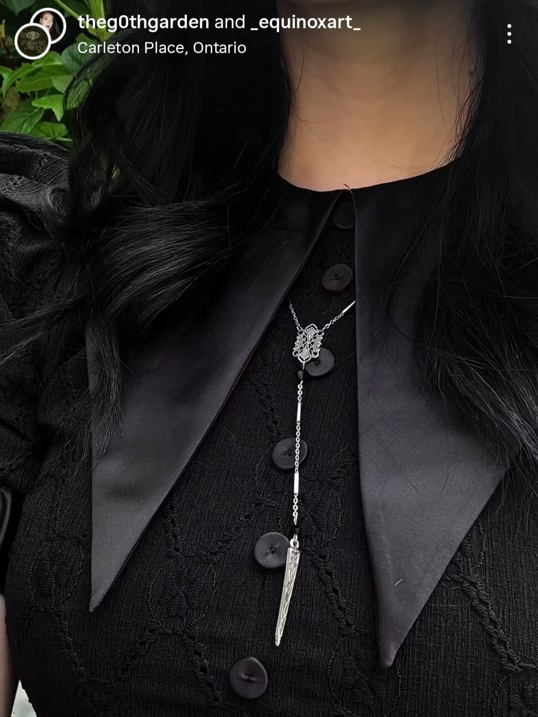 ORACLE rosary spike necklace
