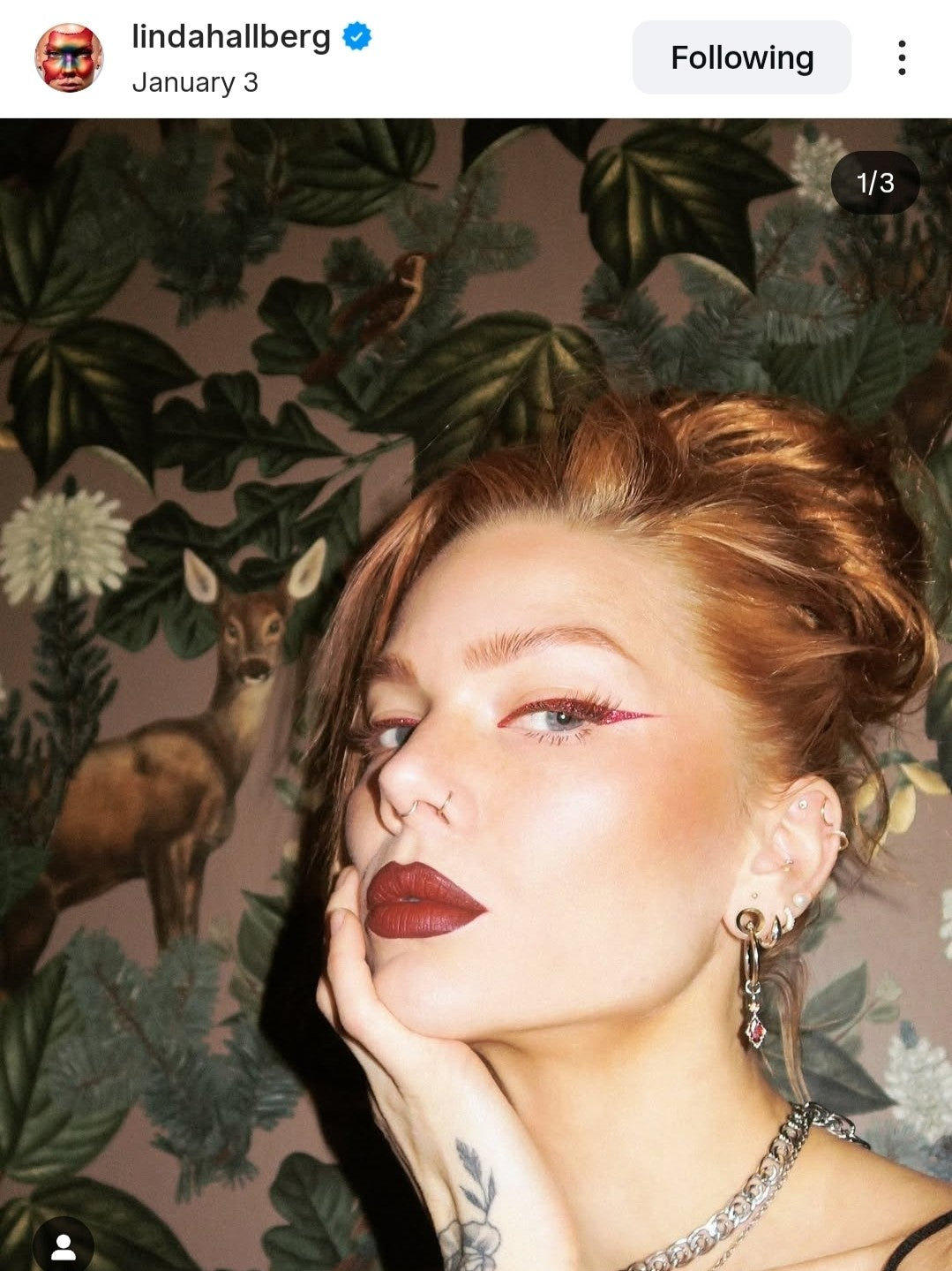 ROYAL BLOOD red drip earrings