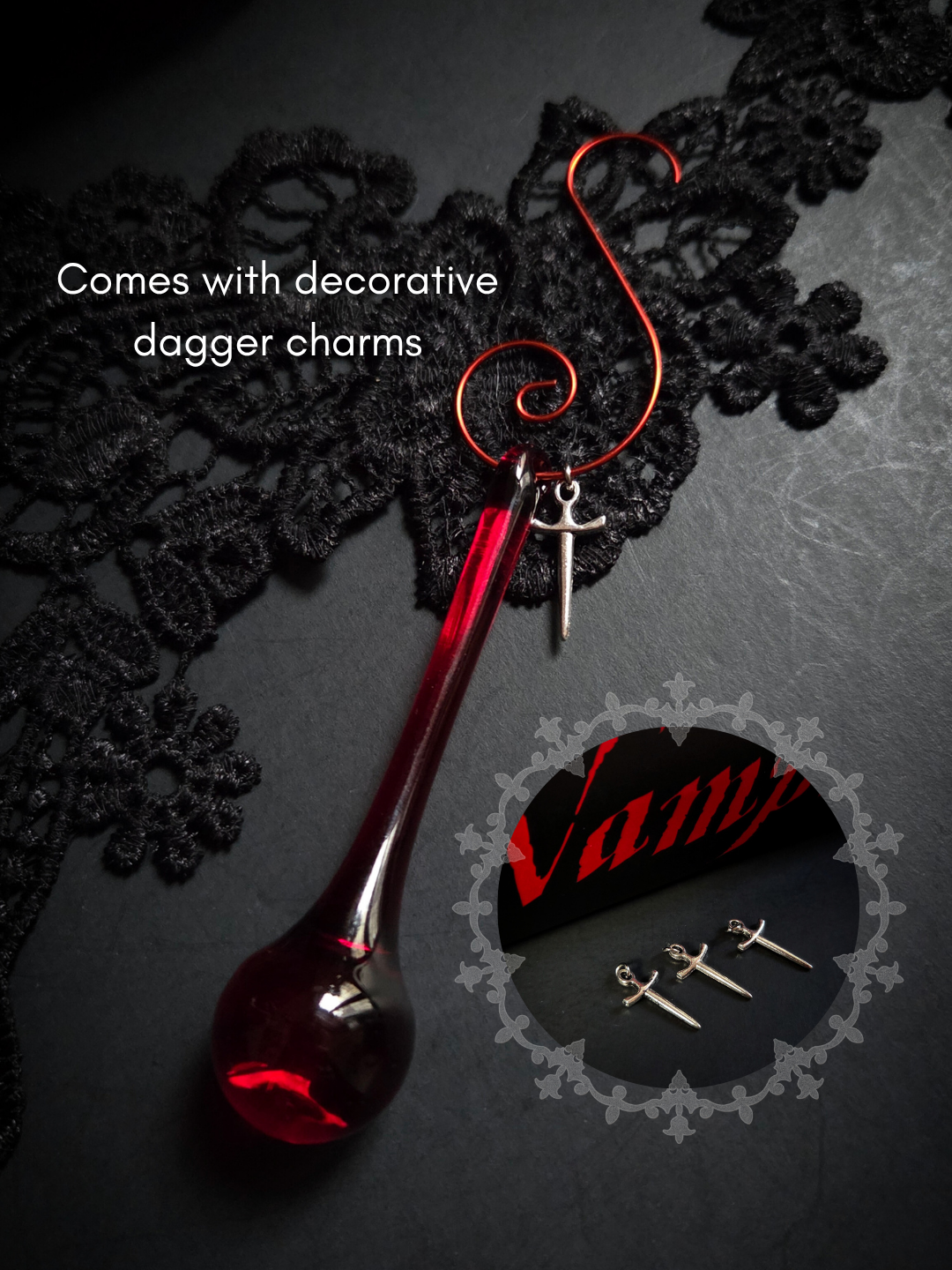 Blood drip ornaments
