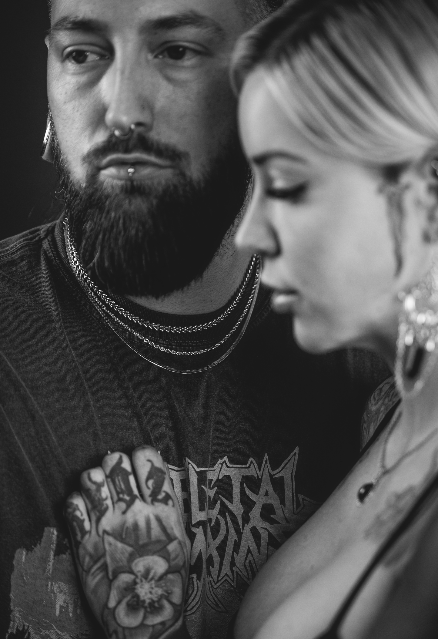 SKELETAL vertebrae chain necklace