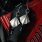 UNDEAD - Bat wing cameo earrings