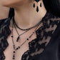 LAMENT Double rose necklace