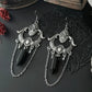 Goddess Gothic onyx chandelier earrings
