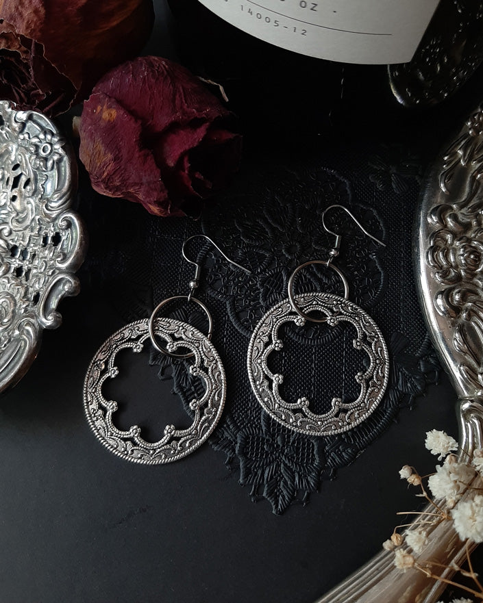 Medieval Filigree hoop earrings