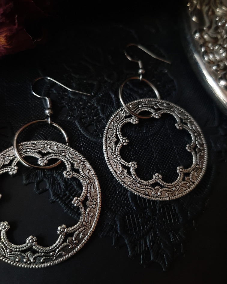 Medieval Filigree hoop earrings
